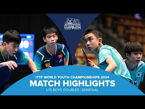 Li/Tang vs Lee/Ma | U15 BD-SF | ITTF World Youth Championships 2024