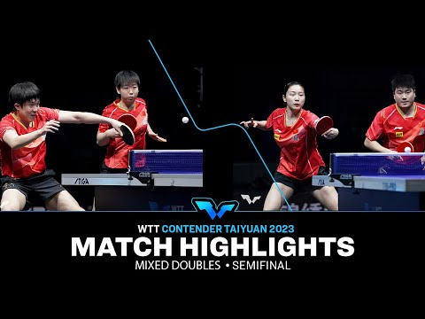 Wang Chuqin/Sun Yingsha vs Liang Jingkun/Qian Tianyi | XD SF | WTT Contender Taiyuan 2023