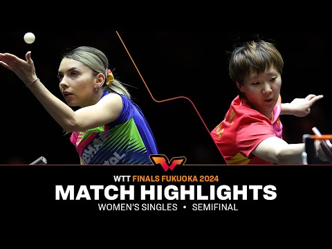 Wang Manyu vs Bernadette Szocs | WS SF | WTT Finals Fukuoka 2024