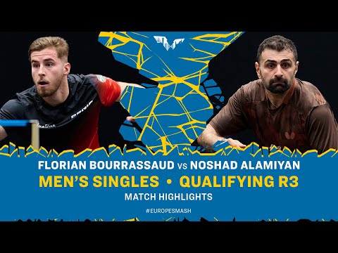 مسابقه پینگ پنگ نوشاد عالمیان در مقابل فلوریان بوراسود | EuropeSmash 2025