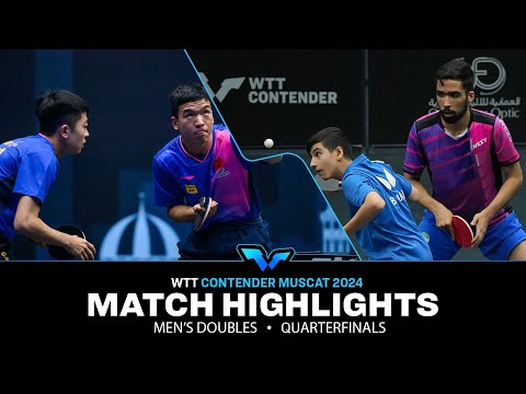 Xiang/Yuan vs Faraji/Keshavarzi | MD QF | WTT Contender Muscat 2024