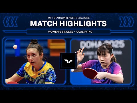 Solomiya Brateyko vs Su Tsz Tung | WS Qual | WTT Star Contender Doha 2025